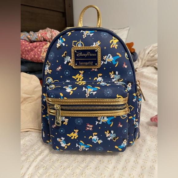 Mickey Mouse & Friends Loungefly 50th Anniversary Backpack - Picture 1 of 4